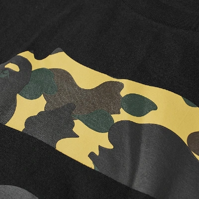 Shop A Bathing Ape 1st Camo Ape Face Tee In Black