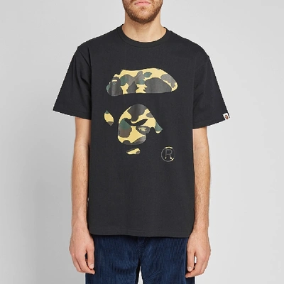 Shop A Bathing Ape 1st Camo Ape Face Tee In Black