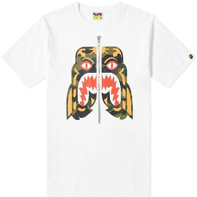 Shop A Bathing Ape 1st Camo Tiger Tee In White