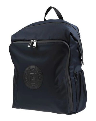Shop Fendi Backpack & Fanny Pack In Dark Blue