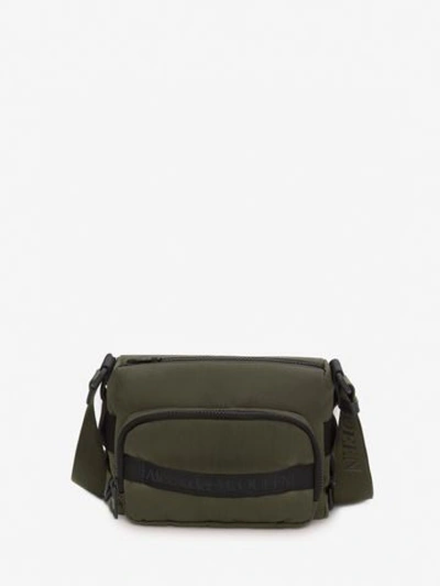 Shop Alexander Mcqueen Urban Camera Bag In Khaki Green