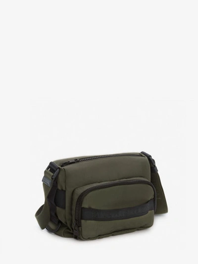 Shop Alexander Mcqueen Urban Camera Bag In Khaki Green