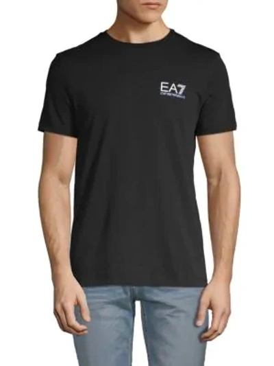 Shop Ea7 Graphic Logo Tee In Black