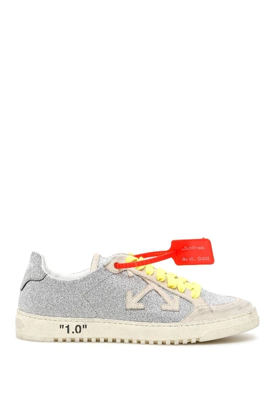 Shop Off-white Glitter 2.0 Sneakers In Silver,grey