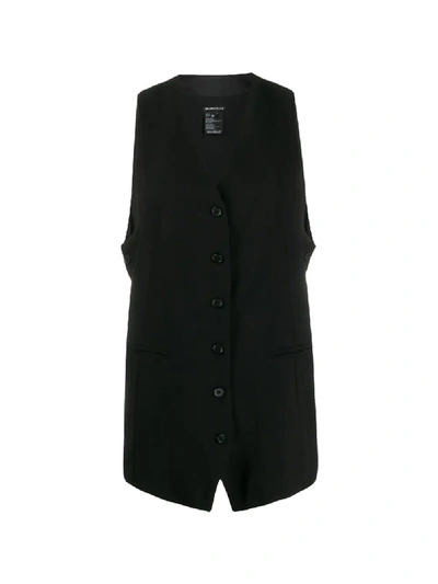 Shop Ann Demeulemeester Button-up Waistcoat In Black