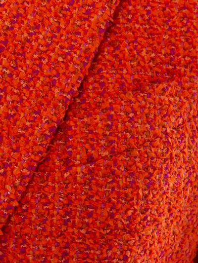 Shop Alexander Mcqueen Bouclé Tweed Jacket In Amber