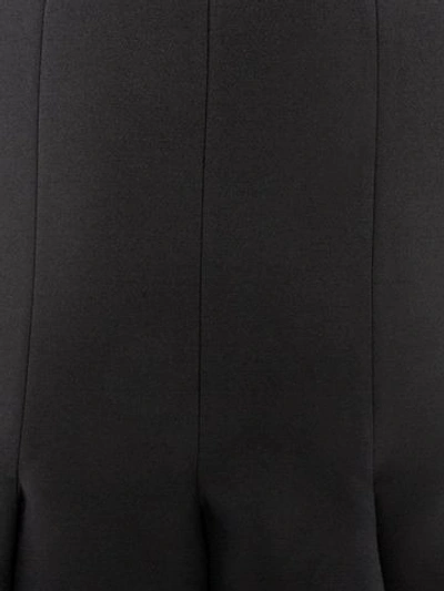 Shop Alexander Mcqueen Light Wool Silk Evening Dress In Black