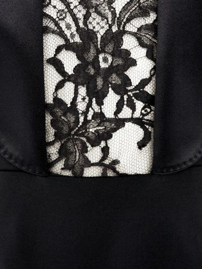 Shop Alexander Mcqueen Tuxedo Mini Dress In Black
