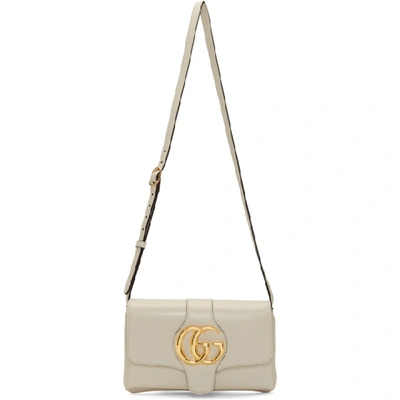 Shop Gucci White Small Arli Shoulder Bag In 9022 White