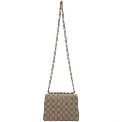 Shop Gucci Beige Mini Gg Dionysus Shoulder Bag In Beige/ebony
