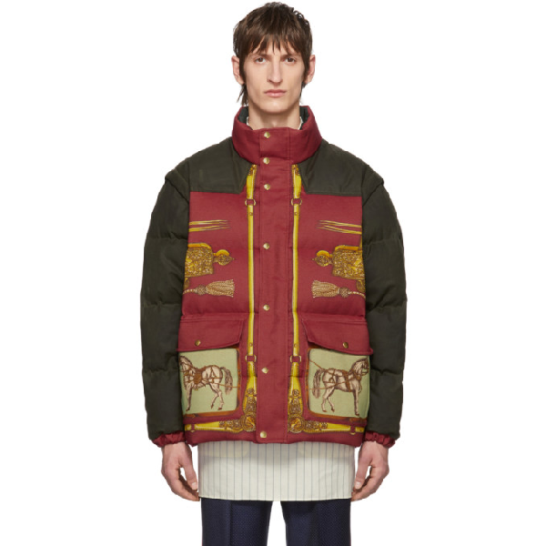 gucci red puffer jacket