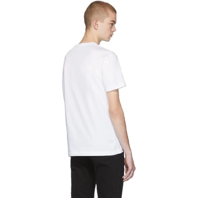 Shop Versace White Safety Pin T-shirt In A2088 Whtgl