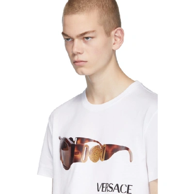 Shop Versace White Biggie T-shirt In A1001 White