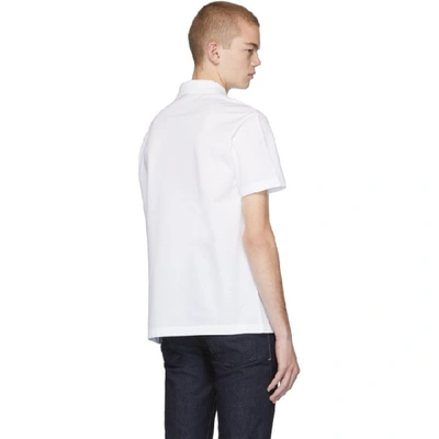 Shop Versace White Pocket Logo Polo In A1001 White