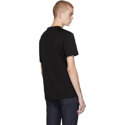 Shop Versace Black Barocco T-shirt In A1008 Black