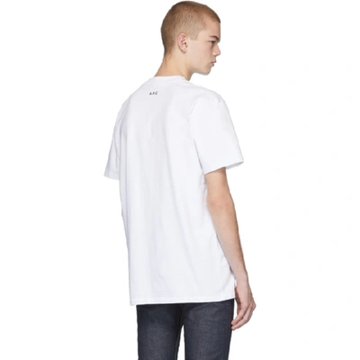 Shop Apc A.p.c. White Jjjjound Edition Rough T-shirt In Blanc