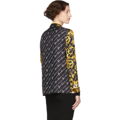 Shop Versace Multicolor Barocco Signature Shirt In A7001 Multi