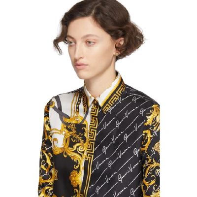 Shop Versace Multicolor Barocco Signature Shirt In A7001 Multi