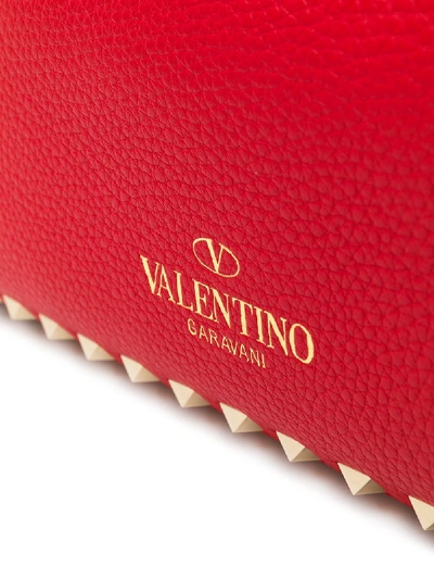 Shop Valentino Rockstud Small Leather Tote Bag