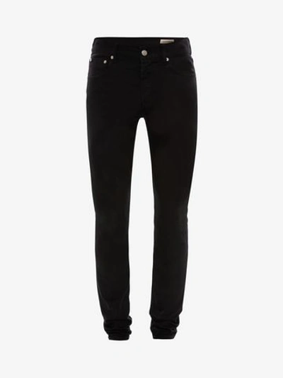 Shop Alexander Mcqueen Signature Jeans In Black