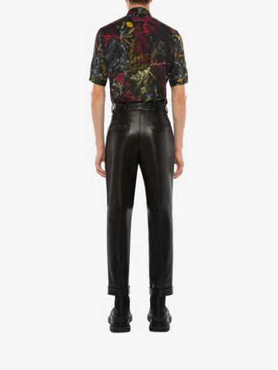 Shop Alexander Mcqueen Glowing Botanical Shirt In Black/multicolor