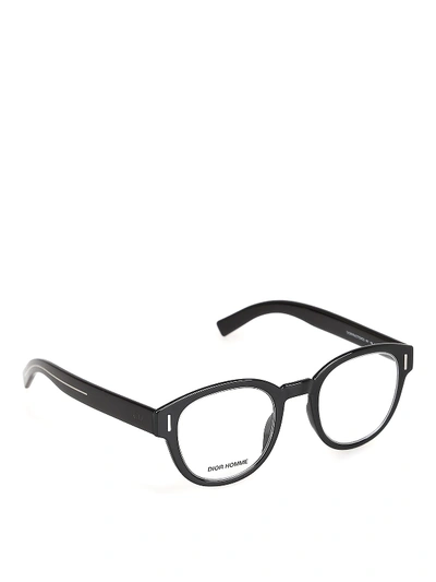 Shop Dior Fraction Black Eyeglasses