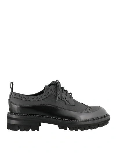 Shop Dsquared2 Bottalato Calf Leather Lace-ups In Black