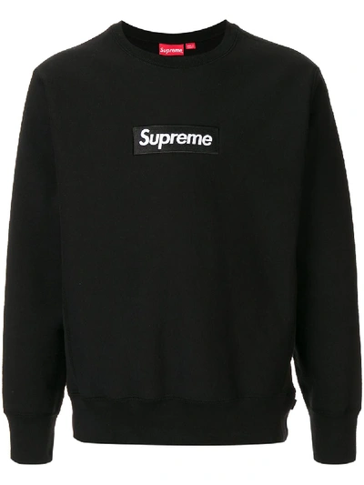 Supreme Box Logo Sweatshirt In Black | ModeSens