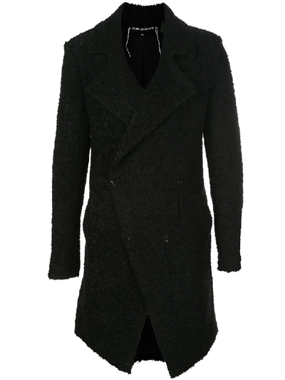 Shop Cedric Jacquemyn Doppelreihiger Mantel In Black