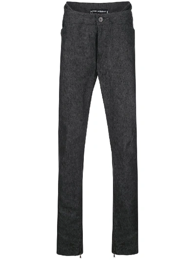 Shop Cedric Jacquemyn High-rise Skinny Trousers In Black