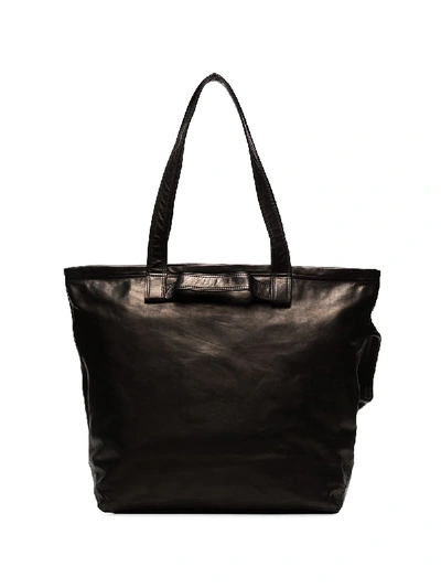 Shop Yohji Yamamoto Large Tote Bag In 黑色