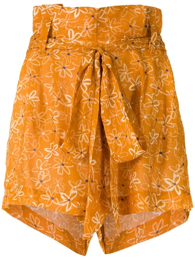 Shop Clube Bossa Runa Printed Shorts In Orange