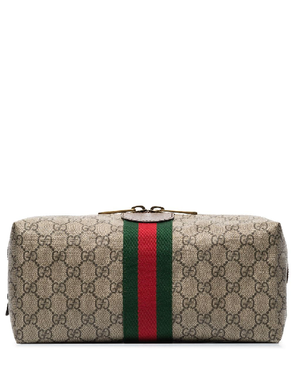 gucci supreme wash bag
