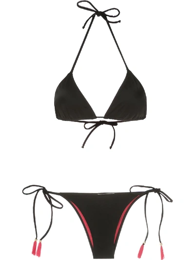 Shop Brigitte Tati E Julia Bikini Set In Black
