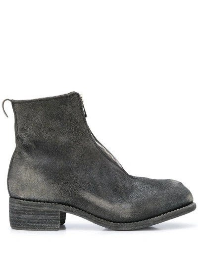 DISTRESSED ANKLE BOOTS