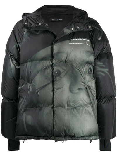 Shop Undercover Padded Down Jacket In Grey