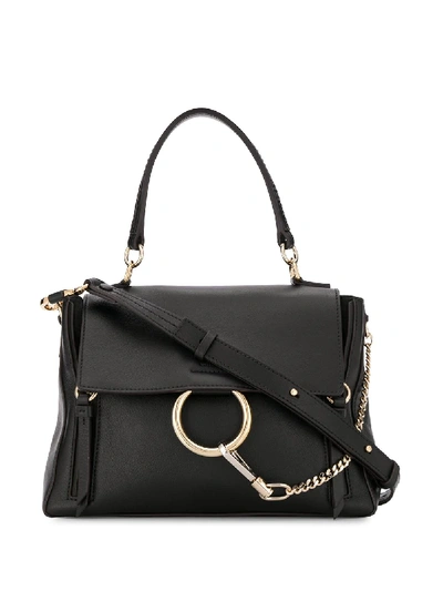 Shop Chloé Small Faye Day Shoulder Bag In Black