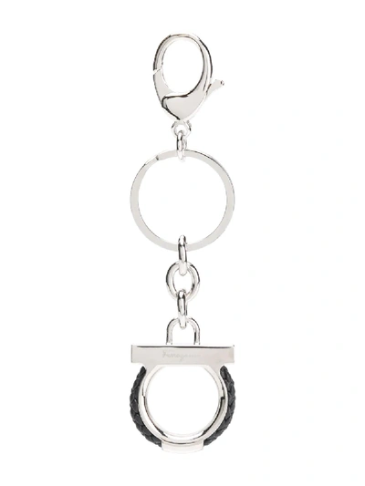 Shop Ferragamo Logo Detail Charm In Silver