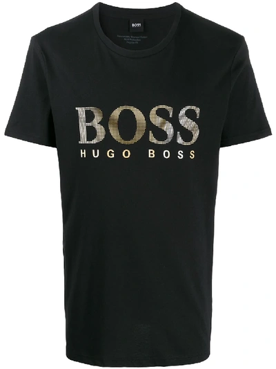 Shop Hugo Boss Printed Logo T-shirt In Black