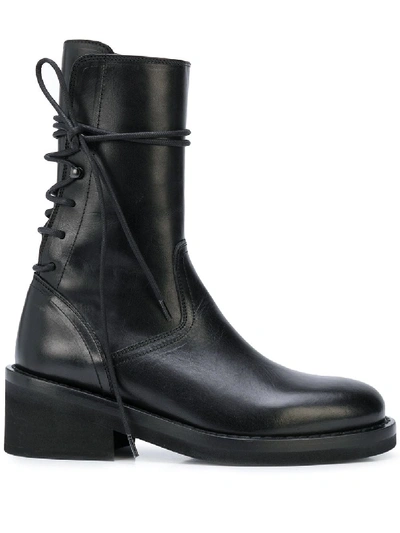 Shop Ann Demeulemeester Lace-up Boots In Black