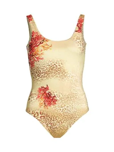 Shop Adriana Iglesias Lisa Coral Reef Bodysuit