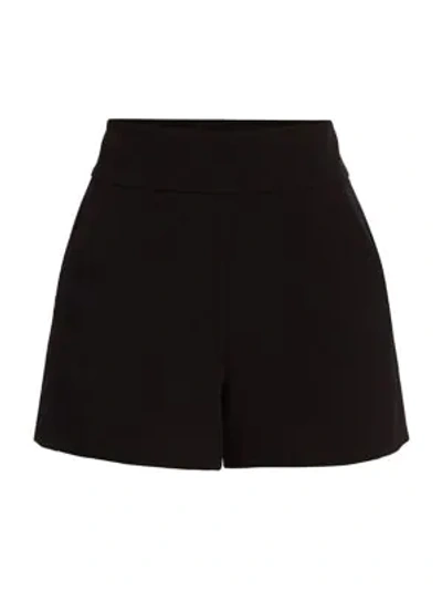 Shop Alice And Olivia Donald High-waist Shorts In Black