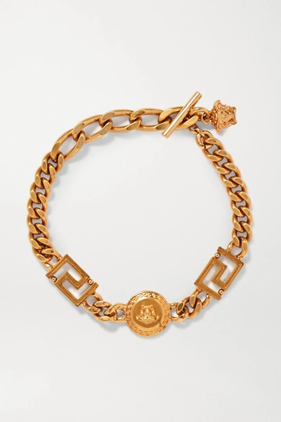 Shop Versace Gold-tone Bracelet