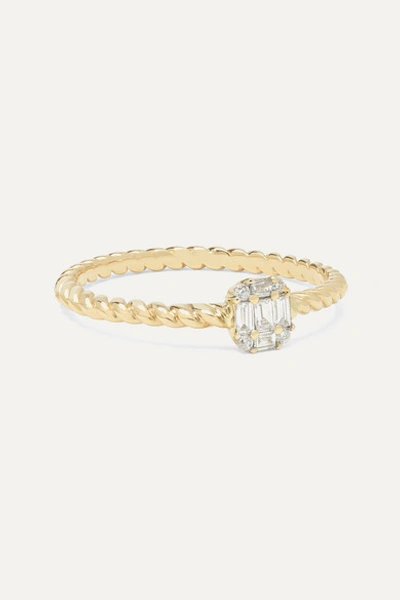 Shop Stone And Strand Shield Of Strength 14-karat Gold Diamond Ring