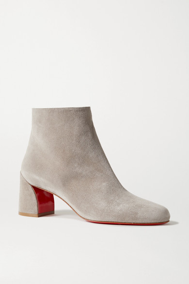 christian louboutin suede ankle boots