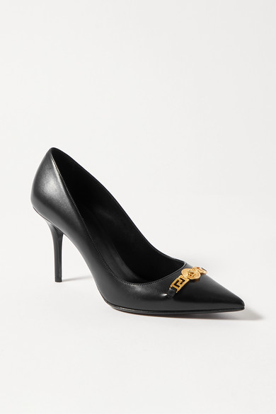versace white pumps