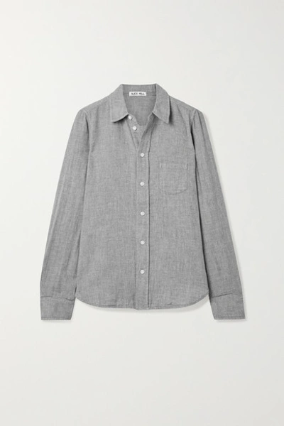 Shop Alex Mill Cotton-voile Shirt In Gray