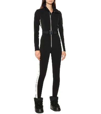 Cordova Signature In The Boot Belted Striped Ski Suit In Black