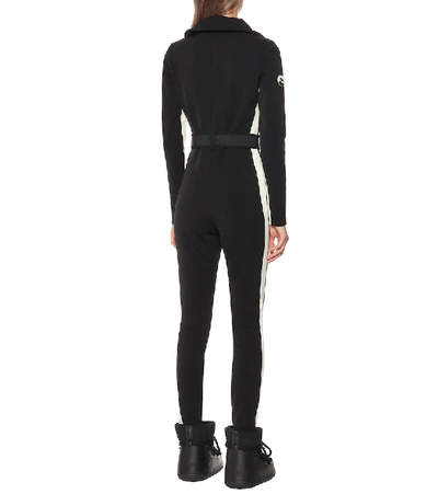 Cordova Signature In The Boot Belted Striped Ski Suit In Black