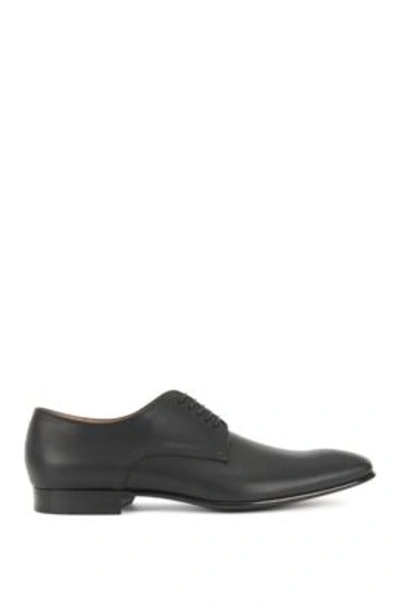 Shop Hugo Boss - Italian Leather Derby Dress Shoe Prindo - Black